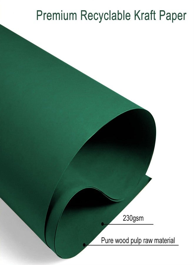 driew Large Dark Green Gift Bags, 12 Pack Extra Large Deep Green Gift Bag Ribbon Handles Heavy Duty Paper Gift Bags 10x5x13 inches Party Bags for Shopping, Pakcing,Retail - Image 4